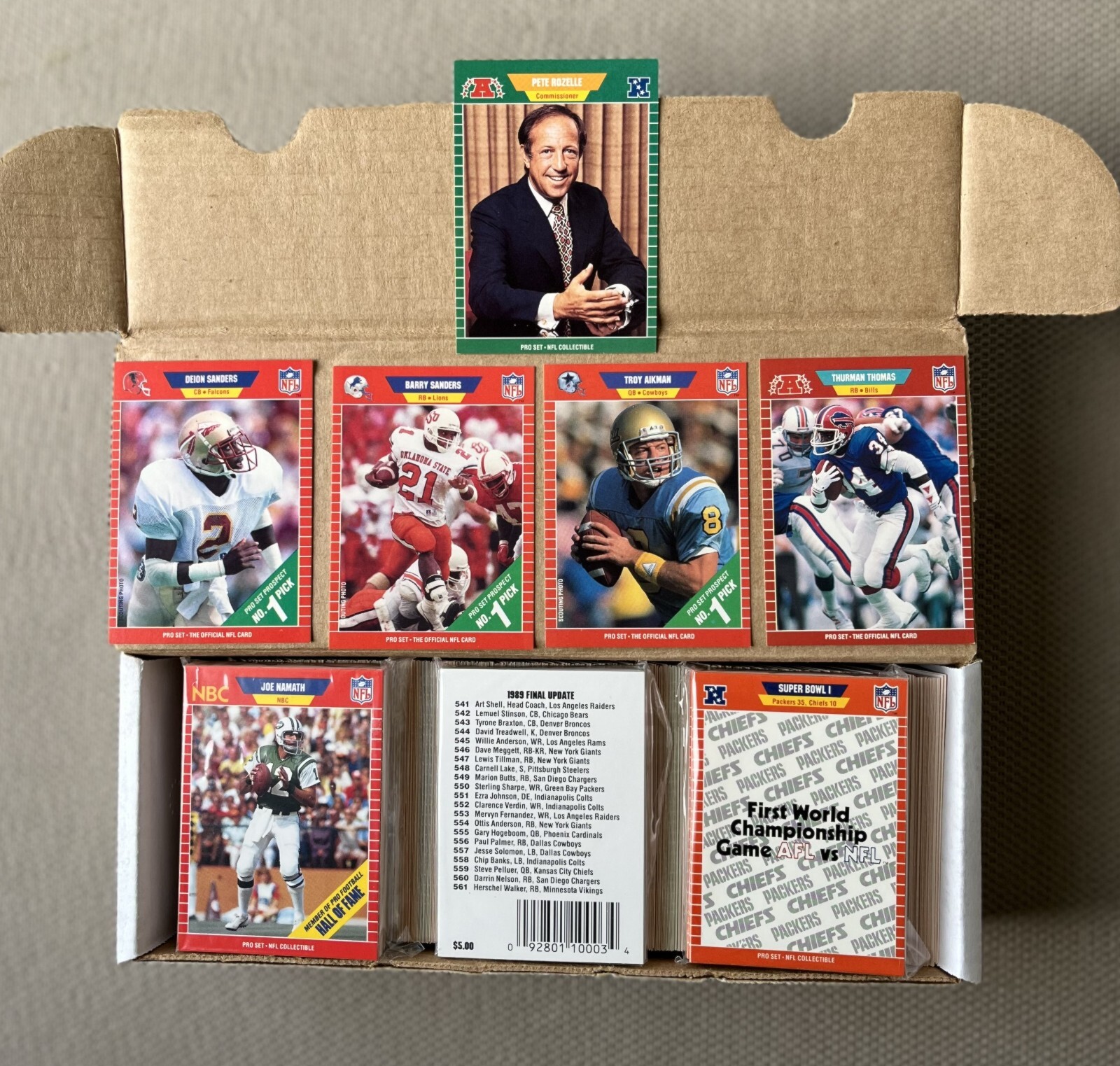1989 Pro Set Football Complete Set 1561 + Announcers Set + SB Set