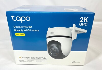 Tapo C520WS 2K QHD Outdoor Pan/Tilt Wi-Fi Security Camera, 360° View NEW SEALED