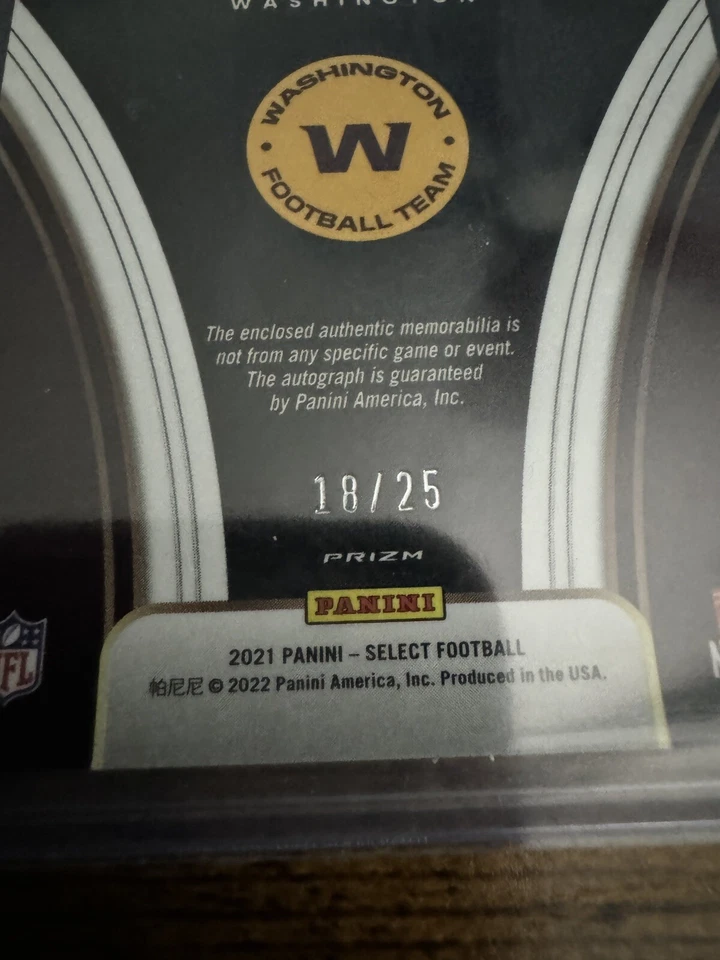 2021 Select Signatures Neon Orange Pulsar Prizm Dyami Brown 18/25 Sick Patch - Image 3 of 3