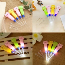 Cute Cartoon 5in1 Spoon Scoop Tweezers w/ LED Ear Wax Removal Tool for Kid Adult