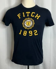 Abercrombie & Fitch Men's Small Black Spell Out T Shirt