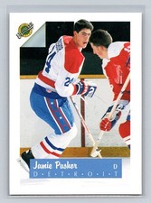 1991 Ultimate Draft #24 Jamie Pushor Detroit Red Wings