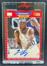 2021 Leaf Pro Set Sports - TIM HARDAWAY Base Red Auto PG Warriors HOF