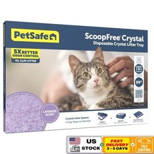 Crystal Cat Litter Tray Refill Lavender Scent Leak Proof Low Tracking Disposable