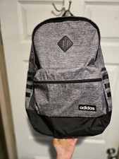 Adidas Classic 3S 4 Backpack Signature 3 Stripes Pockets Black Gray