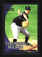 Jorge De La Rosa Colorado Rockies 2010 Topps Black #49 SN /59