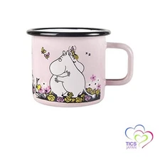 ピー・オー・エス（POS） Moomin Hugh Pink Moomin Mula Enamel Mug  12.5 fl oz (370 ml)  Pink