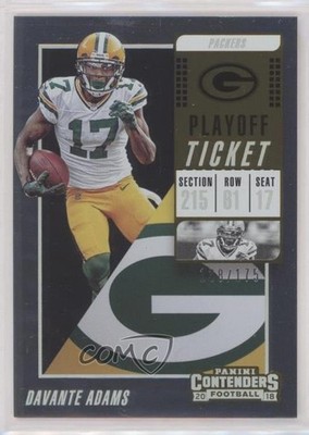2018 Panini Contenders Playoff Ticket 138/175 Davante Adams #64 0w07