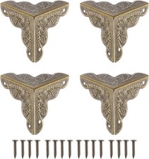 uxcell 48 Pcs Box Edge Guard, 25mm Decorative Box Corner Cover, Corner Protector