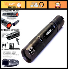 High Power 365nm Mini UV Flashlight - Professional Grade Black Light, 5 Core LED