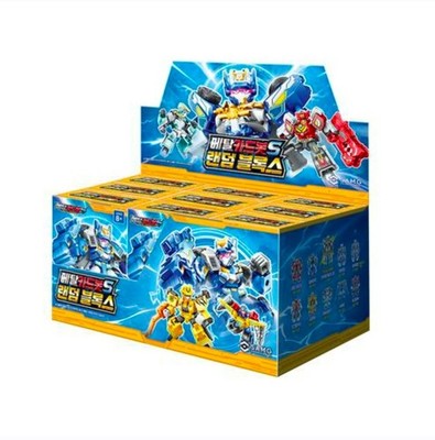 Metal Cardbot S Random Blocks Mini Figure Transformer Robot Toy SAMG 9Types 6cm