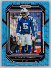 Stephon Gilmore 2022 Panini Prizm Blue Wave Prizm /199 #128 Indianapolis Colts