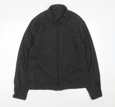 Primark Men's Grey Check Full Zip Jacket M 38/40in Casual