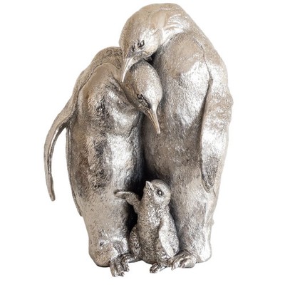 Richard Cooper Nickel Studio Collection Pinguin Familie Figur
