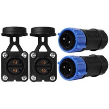 Trolling Motor Plug Receptacle Set, 12V/24V/ 36V/48V Plug for Trolling Motor/...