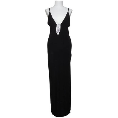 Kaiia, Maxikleid, Größe: 40, Schwarz, Elasthan/Polyester, Einfarbig, Damen #oxy