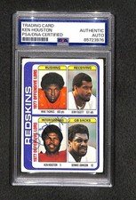 Signed Ken Houston 1978 Topps #528 Rookie Card Redskins INT Leader HOF Auto PSA. rookie card picture