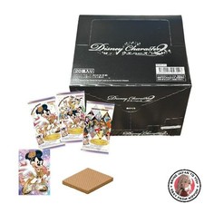 Bandai Disney Characters Wafer Cookies 2 Box of 20 with Metallic Cards New