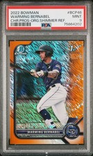 2022 Warming Bernabel Bowman Chrome Rc Shimmer Refractor Psa 9 /25