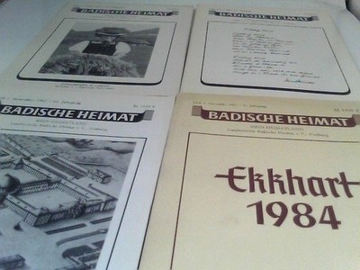 Badische Heimat - Mein Heimatland 63.Jahrgang 1983 Heft 1-4 komplett Diverse: