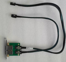 Mini SAS SFF-8088 2 Ports To SAS 36Pin SFF-8087 PCBA Female Adapter w/ 2 cables/