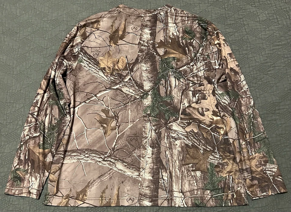 🟧🟧🟧 VINTAGE REMINGTON REALTREE CAMO BREATHABLE LONG SLEEVE SHIRT MEN’S XL - Image 4 of 4