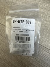 New Sealed Bitspower G 1/4" Silver Shining Multi-Link For OD 16MM Adapter