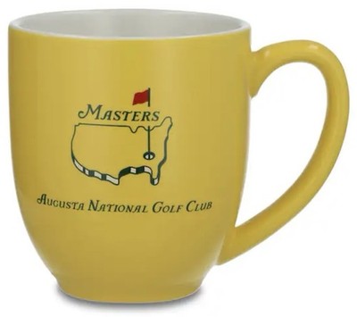 2026 Masters Tournament Coffee Mug Cup Yellow Augusta National Golf Club    