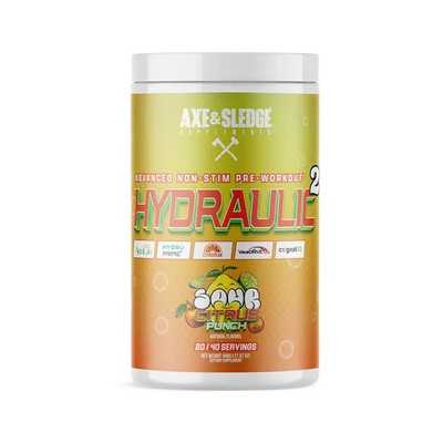 Axe & Sledge Hydraulic V2 Sour Citrus Punch 498g / 40-20 serv 08/26 + Samples