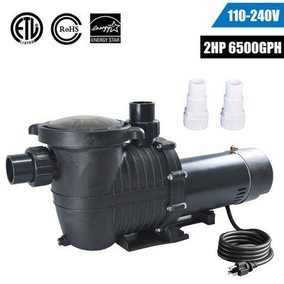 2HP Above/Inground Swimming Pool Pump 108GPM 78FT Max 1.5in NPT Hayward 110-240V