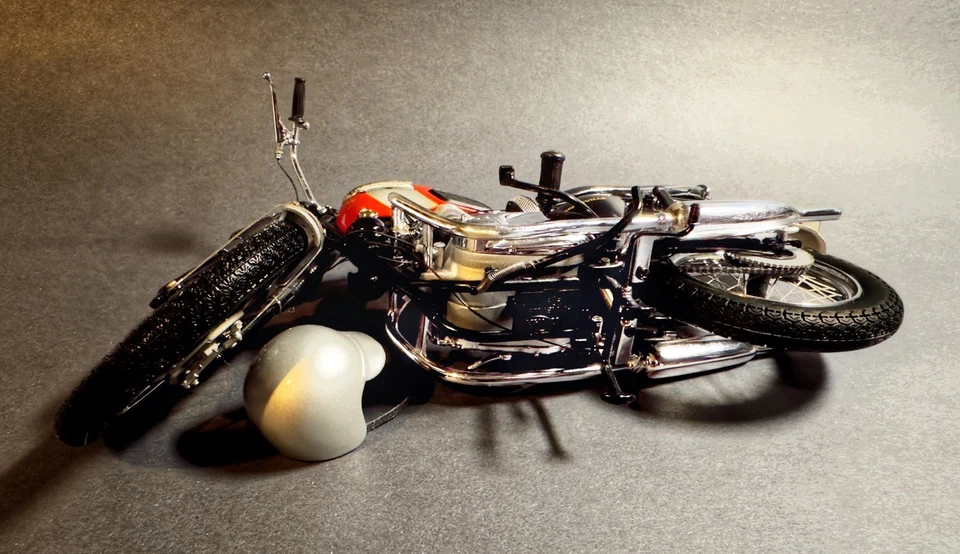 Moto/bicicleta diecast Franklin Triumph Bonneville 1969 como nueva escala 1:10 con caja Foto 4 de 4