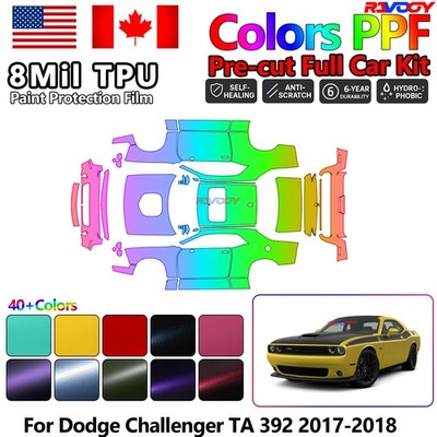 Color Precut PPF Paint Protection Film For Dodge Challenger TA 392 2017-2018