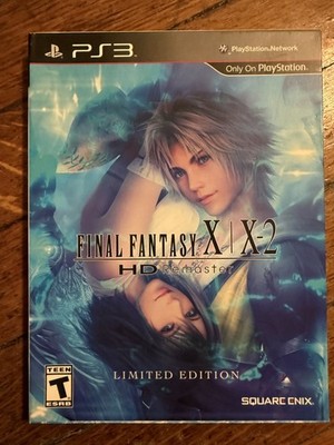 Final Fantasy X/X-2 HD Remaster (2014) Limited Edition PS3 w Artbook Free Ship