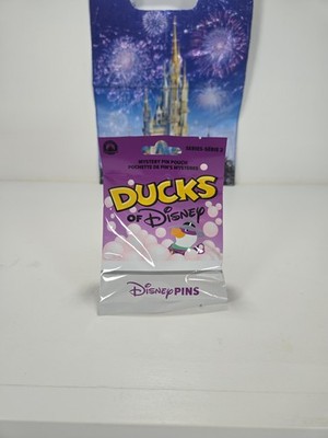 2026 Disney Parks Ducks Of Disney Mystery Pouch Pin Series 2 Sealed 5 Pins