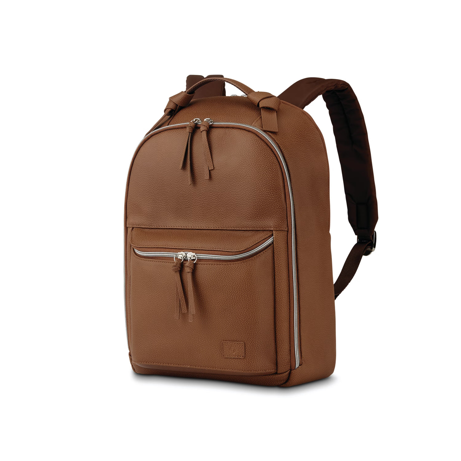 NEW!! Samsonite Women's Everyday Leather Backpack -Cognac