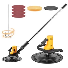 Concrete Trowel with Extension Rod, Concrete Mixer, Wall Smoothing Polishing ...