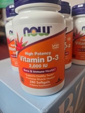 4 Bottles VITAMIN D-3 2,000 IU