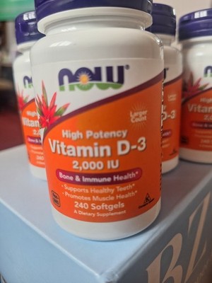 4 Bottles VITAMIN D-3 2,000 IU