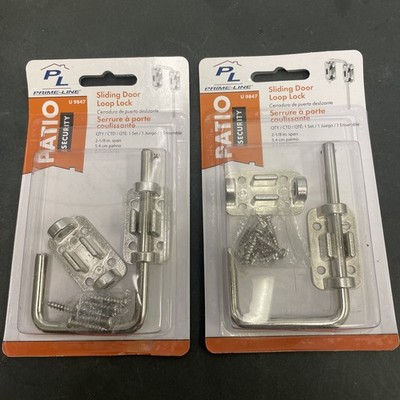 Secure Your Home with U 9847 Chrome Plated Patio Sliding Door Lock - FOUR PACK