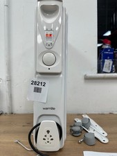 Warmlite Oil Filled Radiator with 3 Power Settings, WL43004YW 2000W 9-Fin White