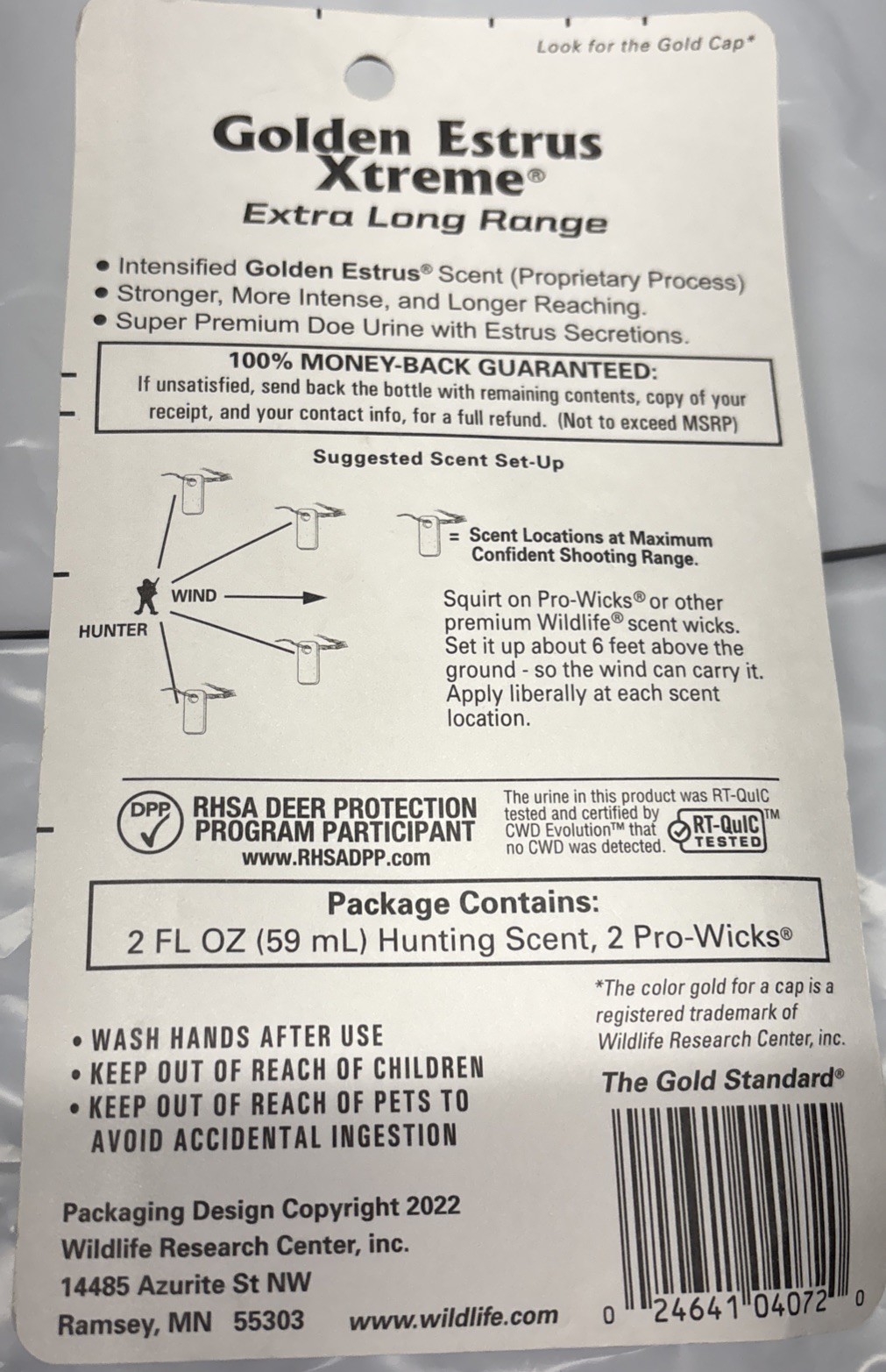 Golden Estrus Xtreme Deer Attractant with Extra-Long Range for Whitetail Deer...