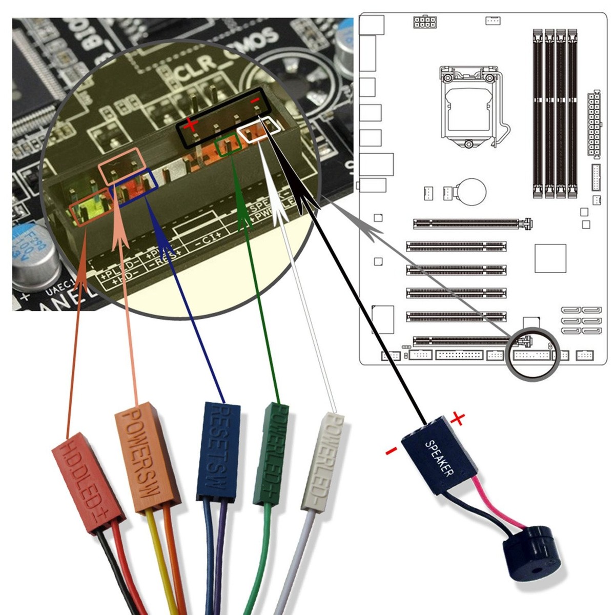 PC Motherboard Internal Speaker BIOS Alarm Buzzer (3pcs/Pack) | eBay