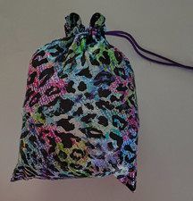 Mega Fun Fitness Gymnastics Toggle Cinch Sac Bag Iridescent Sparkle NEW