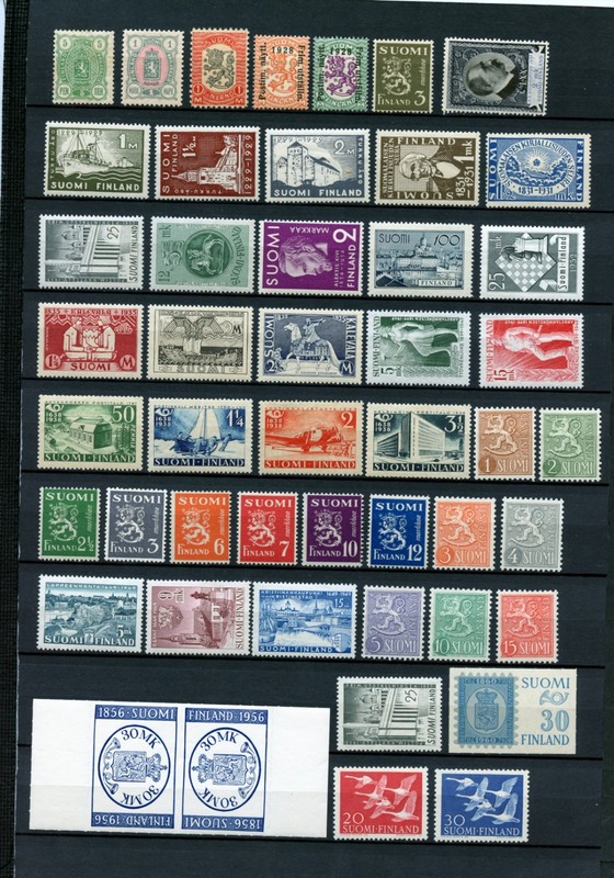 Finland #39\470, B98\B122 (F740) Nice Group, M, Mostly LH, FVF, CV$274.15