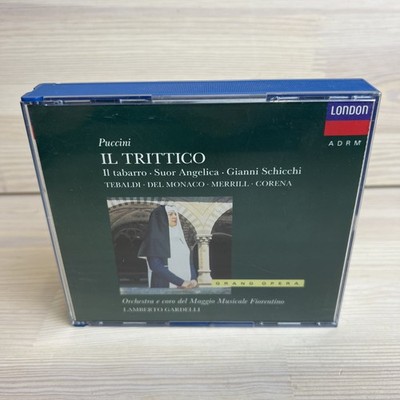 1990 PUCCINI Il Trittico GARDELLI TEBALDI DEL MONACO MOSER 3 CD Set London