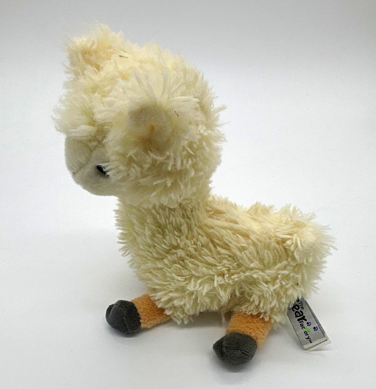 The Petting Zoo Llama Plush Stuffed Animal Cream Gray Tan Hooves