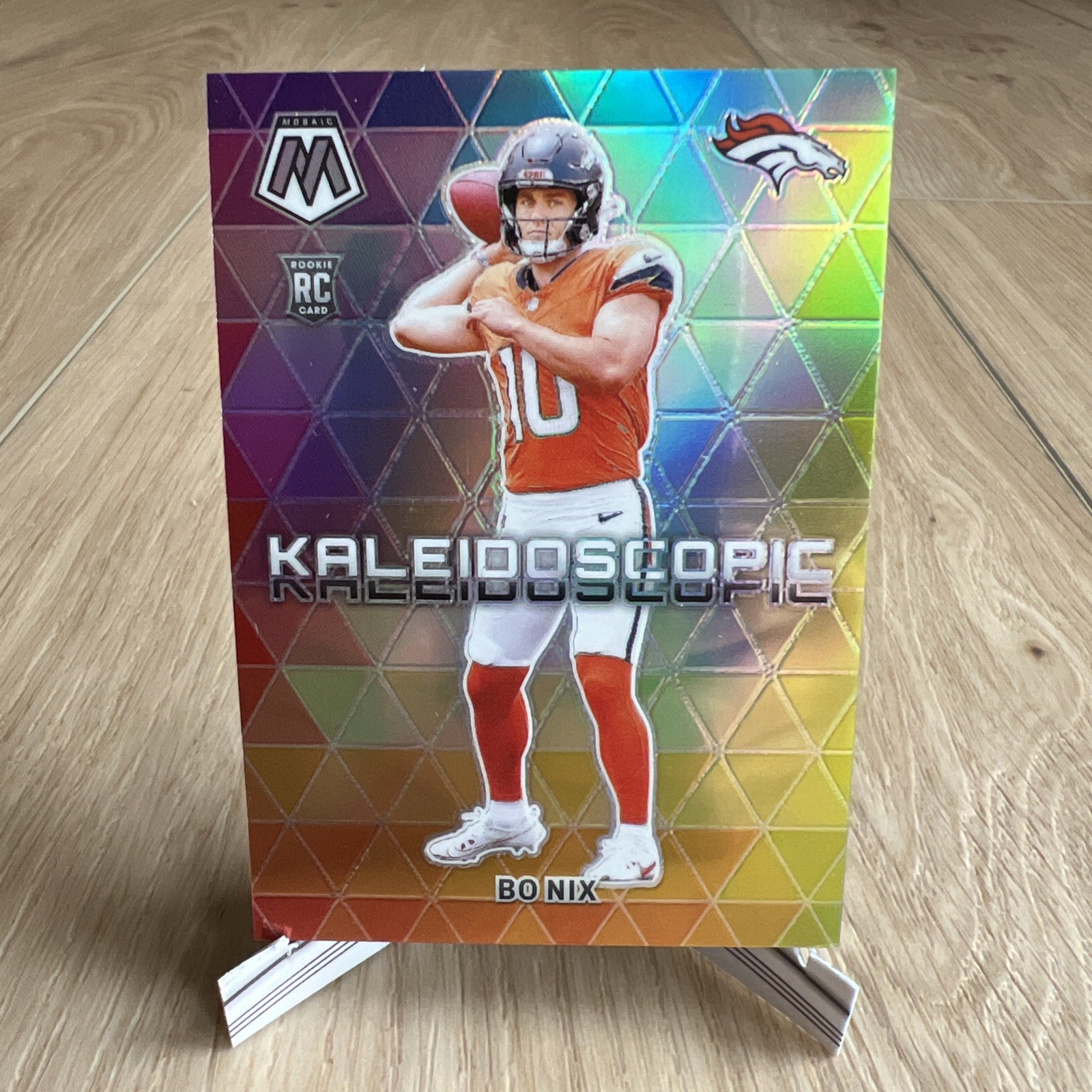 2024 Panini Mosaic - Kaleidoscopic Bo Nix #19 RC SSP CASE HIT Denver Broncos