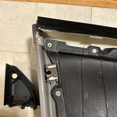 2003-2008 Toyota Corolla RH Passenger Door Panel Gray Manual OEM