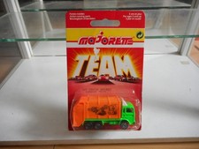 Camion poubelle Majorette Saviem vert/orange sous blister