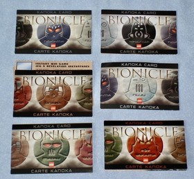 2004 Lego Bionicle TOA METRU NUI (8601- 8606) in Rare GLITTER CANISTERS